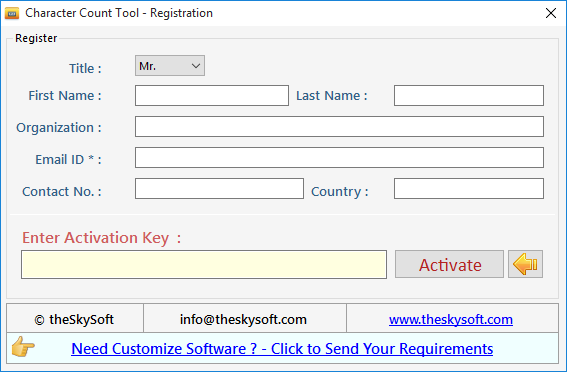 Character Count Tool