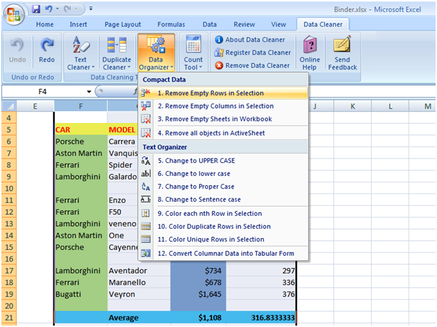 Excel Data Cleaner