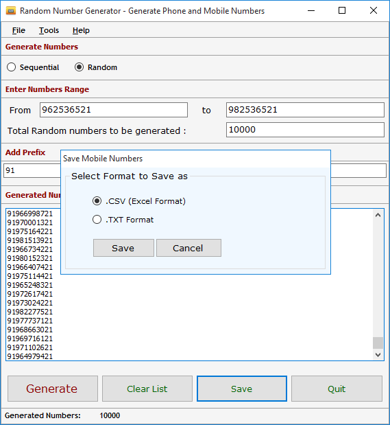 Random Number Generator